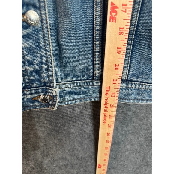 Vintage Lauren Jeans Co Ralph Lauren Denim Jacket Blue Classic Trucker Size XL - Picture 8 of 9